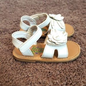 2/$15 Baby girl's Laura Ashley sandals size 6